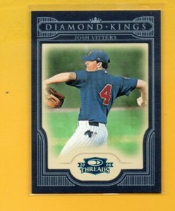 D24552  2008 Donruss Threads Diamond Kings Framed Blue #6 Josh Vitters CUBS #/50