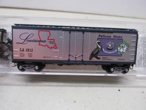 MICRO TRAINS # 21385 ~ LOUISIANA 40' PLUG DOOR STATE BOX CAR ~N SCALE - Picture 1 of 4