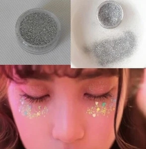 silver fine dust glitter nails art Festival glitter eye shadow art craft make up - Picture 1 of 3