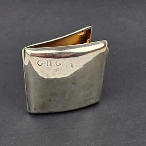 SOLID SILVER BEAUTIFUL CIGARETTE CASE 1929 BIRMINGHAM BY S Blanckensee & Son LTD - Picture 1 of 6