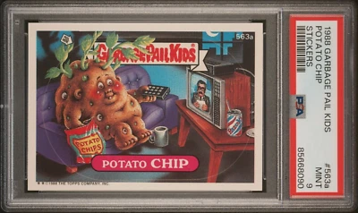 1988 Topps Garbage Pail Kids Series 14 OS14 POTATO CHIP 563a PSA 9 MINT Card gpk - Image 1 of 2