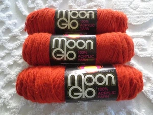 3 - 4 oz. Needlecraft Corp. MOON GLO ACRYL 4-lagig #95 CHILI Lot 7471 GARN - Bild 1 von 5