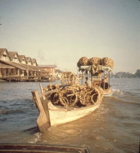 Vintage Stereo Realist Foto 3D Dia THAILAND Bangkok Markt Boot - Bild 1 von 2