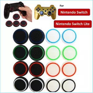 2 x Silicone Rubber Thumb Stick Joystick Grip Caps For Nintendo Switch / Lite - Picture 1 of 16