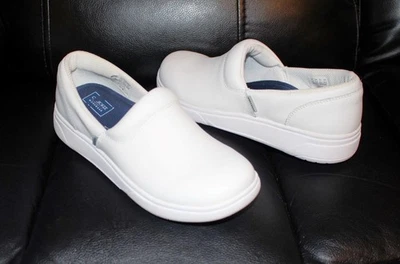 Новый CHEROKEE рабочей одежды мелодии без шнуровки кормления туфли белая кожа женщин 9 M - Изображение 1 из 4