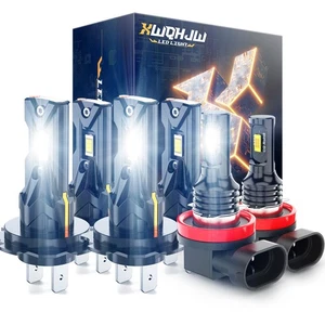 H7 H7 H11 For Mercedes Benz ML350 2008-2011 LED Headlight Hi Lo Fog Light Bulbs - Picture 1 of 10