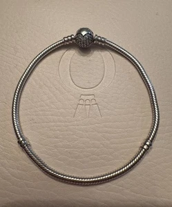 Authentic Pandora Moments Love of  My Life Snake Chain Bracelet 8.3 in / 21 cm - Picture 1 of 5