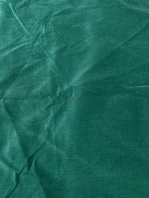 Vintage Green Teal Velvet Velour Polyester Fabric 35x40 Wide Low Pile Unbranded - Image 1 of 4