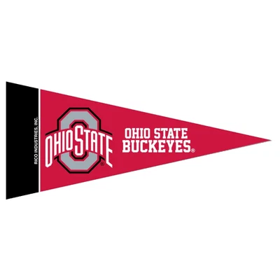 Ohio State Buckeyes Mini Pennant 4”x9" Big10 Big Ten Fan Souvenir Dorm Felt Flag - Image 1 of 2