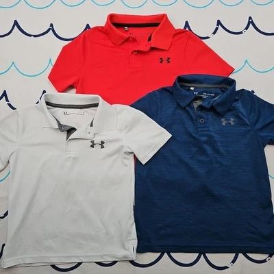 Lote de 3 polos de golf Under Armour para niños talla XS Foto 1 de 4