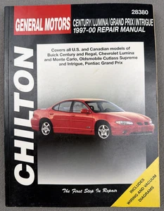 Manual de reparación Chilton GM Century Lumina Grand Prix Intrigue 1997-00 libro de tienda en muy buen estado - Imagen 1 de 9