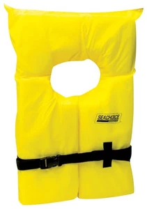 Seachoice 86080 Giubbotto salvagente giallo galleggiante personale XL tipo II adulto - Foto 1 di 1