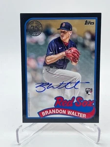 2024 TOPPS BRANDON WALTER RC AUTO BLACK #D 018/199 SP BOSTON RED SOX - Picture 1 of 1