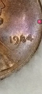 1984 DDO “Double Ear “ Lincoln Cent, Strong DDO In God, Rainbow Toning, 🔥 - Picture 1 of 21