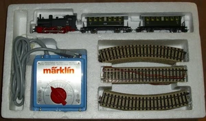 Märklin Zugset-HO Set S-2920-Personenzug mit Gleisoval u. Trafo-OK-Zustand 1-2 - Picture 1 of 7