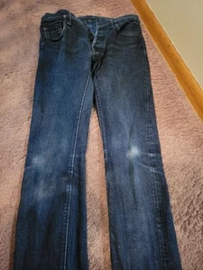 Pure Blue Japan BLUE  Size 30 Men’s Raw Denim Selvedge Slim Straight Jeans - Picture 1 of 5