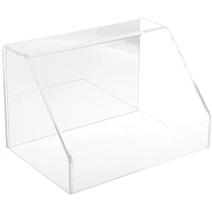 Plymor Clear Acrylic Slanted Front Case w/ No Base (Mirrored), 9" W x 6" D x 6"H - Picture 1 of 1