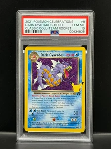 Dark Gyarados Holo Classic Collection Team Rocket 2021 Celebrations PSA 10 Gem - Picture 1 of 2