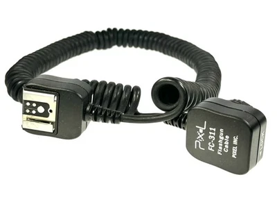 Cable de flash TTL en espiral fuera de cámara Pixel FC-311 para Canon Foto 1 de 3