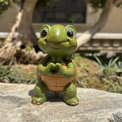 Turtle Garden Statue Figure Home Decor Table Centerpiece Desktop Garden - Image 1 of 4