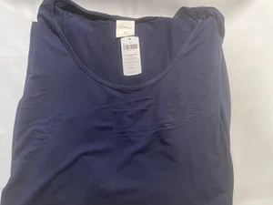 Soma PJ Top donna XL maglia lounge manica lunga pigiama top blu navy - Foto 1 di 2
