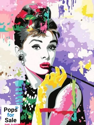 Audrey Hepburn CreArt Malen nach Zahlen Malset 30 x 40 cm - Bild 1 von 4