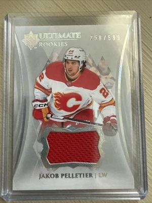 2023-24 Ultimate Collection #106 Jakob Pelletier RC Relic /599 Calgary Flames - Image 1 of 2