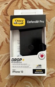 OtterBox Defender Pro Series Case & Holster for iPhone 13 (6.1") Only Black - Zdjęcie 1 z 5