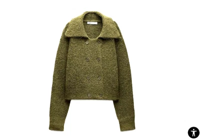 ZARA DOUBLE BREASTED CARDIGAN Size Small BNWT £29.99 - Image 1 of 4