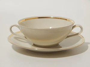 VINTAGE TAZZA DA BRODO STILE IMPERO PREZIOSA PORCELLANA MITTERTEICH BAVARIA - Foto 1 di 10