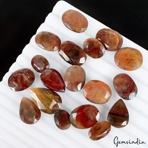 Certified 250 Cts/18 Pcs Natural Untreated Red Brown Sapphire Mix Cut Loose Gems - Picture 1 of 6