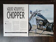 1948 Indian Chief Custom Motorcycle - Original 5 Page Article