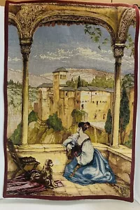 Regard Sur Grenade French Halluin Wall Tapestry 18x27.5 - Picture 1 of 5