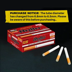 Rollo Ultra Slim Red 25mm Filter Tubes (100 Count) – 10,000 - Picture 1 of 1
