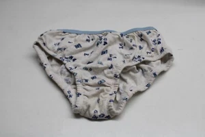A Division Of Maidenform 100% Cotton White Blue Butterflies Girl Brief Panties 4 - Picture 1 of 4