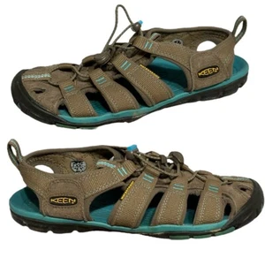 Sandalias de agua KEEN ""Clearwater CNX"" marrones/turquesas impermeables senderismo talla 6 - Imagen 1 de 5