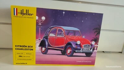 Citroen 2CV Charleston 1-24 kit Heller 80766 auto d epoca modellino da costruire - Immagine 1 di 2