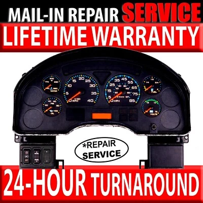 03-08 International Truck Velocímetro Instrumento Medidor Cluster [*SERVICIO DE REPARACIÓN] Foto 1 de 4