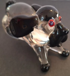 Vintage Murano Glass Bloodhound Hound Puppy Dog - Picture 1 of 11