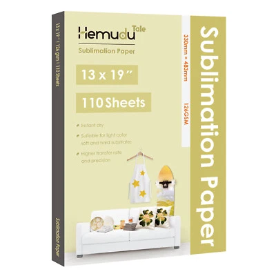 HEMUDU TALE Sublimation Paper 13x19 110 Sheets for Inkjet Heat Transfer Epson Printers 125g
