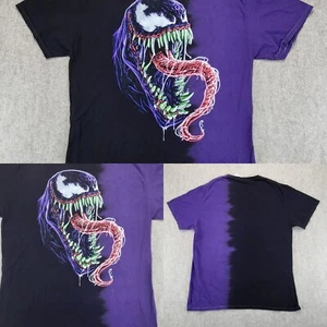 Slimy Venom Marvel Shirt Mens XL Black Purple Short Sleeve Graphic Print New - Picture 1 of 10