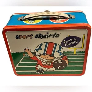 Vintage 1972 Sport Skwirts Jimmy Blooper Frankie Fumble Metal Lunchbox MINTY - Picture 1 of 9