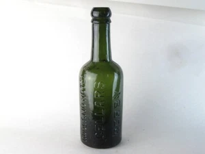 39113 Old Antique Vintage Glass Bottle Beer Train Station Midland Railway Derby - Foto 1 di 6