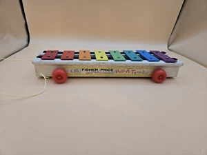 Vintage 1964 Fisher Price Pull A Tone Xylophone Toy WORKS - Picture 1 of 9