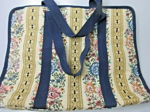 Retro Organizer Tote Bag Crafts Sewing Painting Art Storage Tapestry Cosmetics - Picture 1 of 4