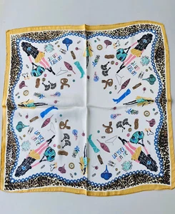 The Autumn Fashion 100% Silk Scarf — Golden Rim - Picture 1 of 2