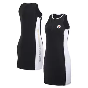 WEAR by Erin Andrews Black Pittsburgh Steelers Zip Up Sleeveless Dress SZ XL NWT - Picture 1 of 6