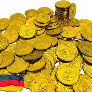 150 monedas de oro monedas de oro búsqueda del tesoro piratas regalos decoración niños cumpleaños - Imagen 1 de 6