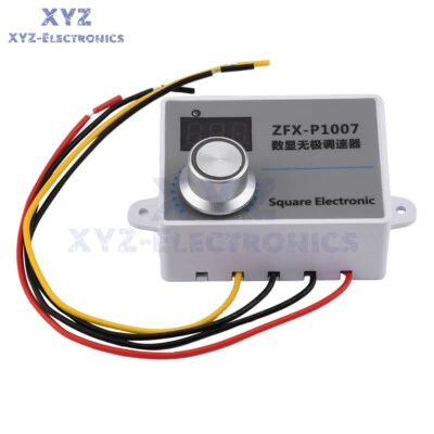 AC 220V 500W Adjustable Speed Controller Digital Motor Reducer Speed Regulator - Image 1 of 4