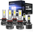 For 2000-2005 Chevy Monte Carlo Coupe 2-Door LED Headlight + Fog Light Bulbs Kit